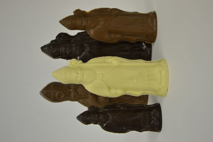 Image with 5 Chocolate Saint Nicholas Figures
