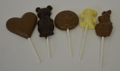 Picture of Set of 5 Chocolate Lollipops